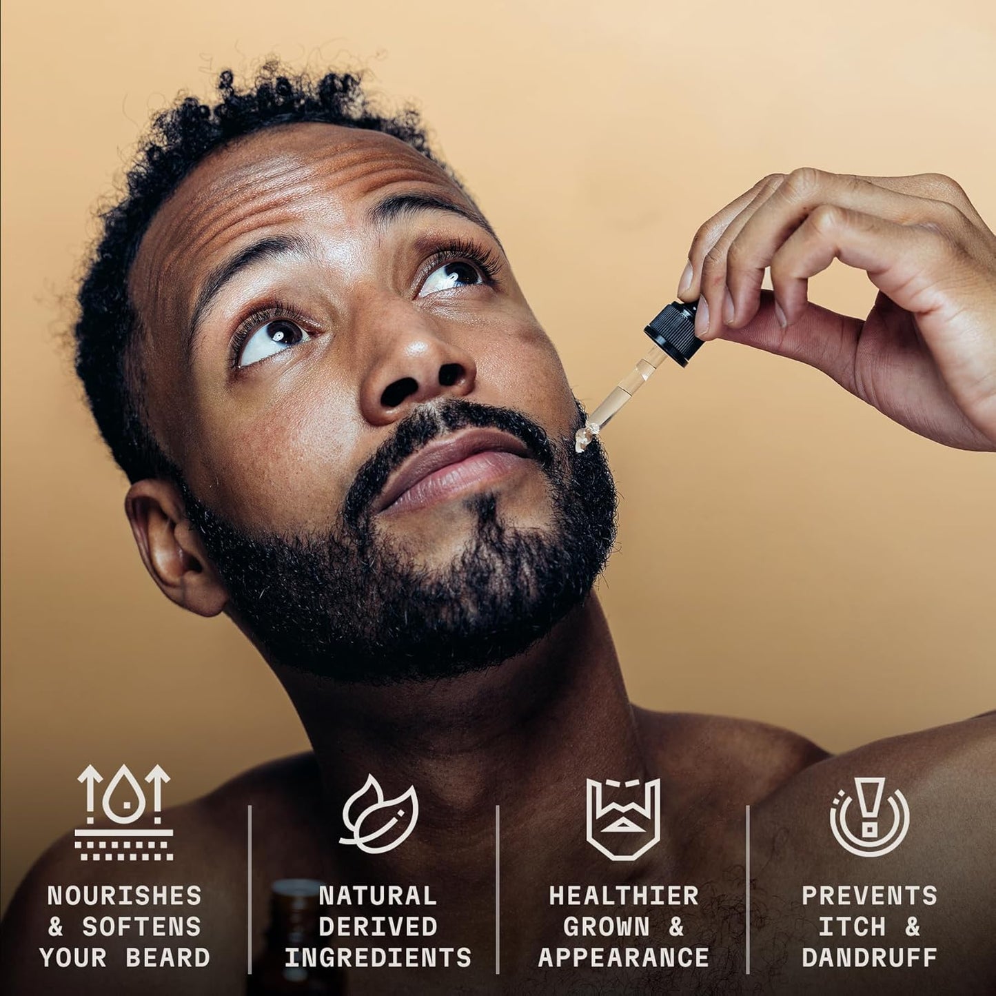 Striking Viking Sandalwood Beard Oil for Men - 2 Fl Oz, Sandalwood Scent - Natural Hydrating & Softening Beard Care with Argan, Jojoba, Almond & Tea Tree - Non-Greasy, Fast-Absorbing Formula