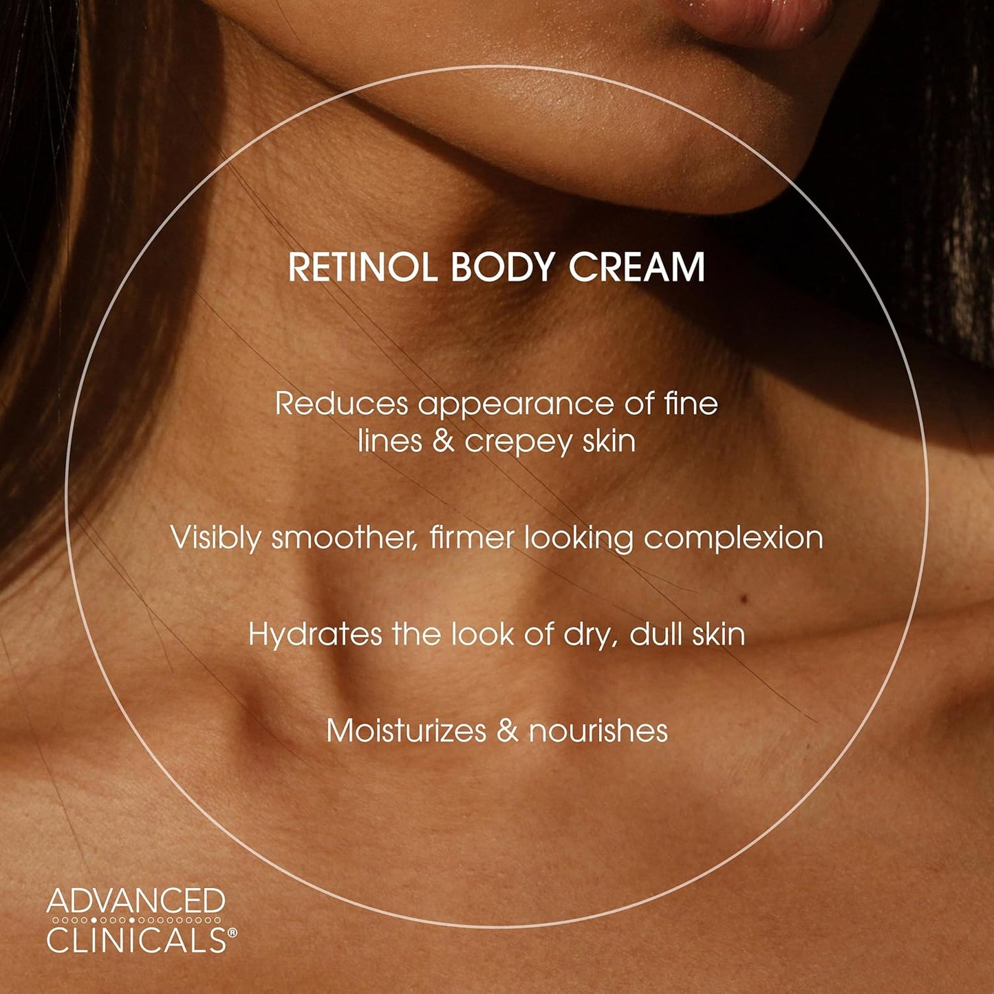 Advanced Clinicals Retinol Body Lotion & Face Moisturizer | Visible Anti Aging Skin Care Retinol Body Cream For Women & Men Targets Look Of Fine Lines, Wrinkles & Crepe Looking Dry Skin, 16OZ, 2-Pack