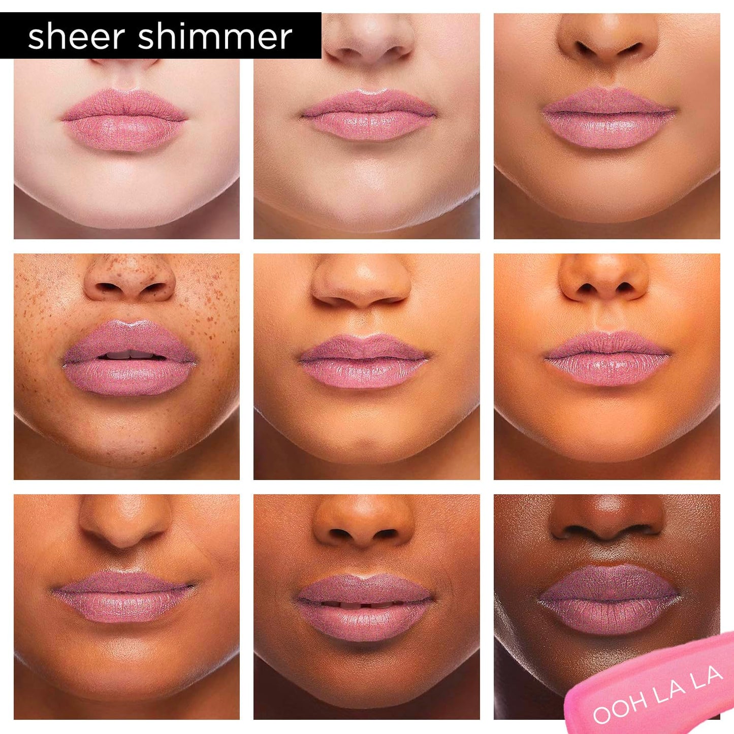 Pure Cosmetics Pure Illumination Lip Gloss - LED-lit Applicator w/Side Mirror - Non-Sticky, Moisturizing & Hydrating Lip Glosses - Soothes & Protects Dry Chapped Lips (Ooh La La)