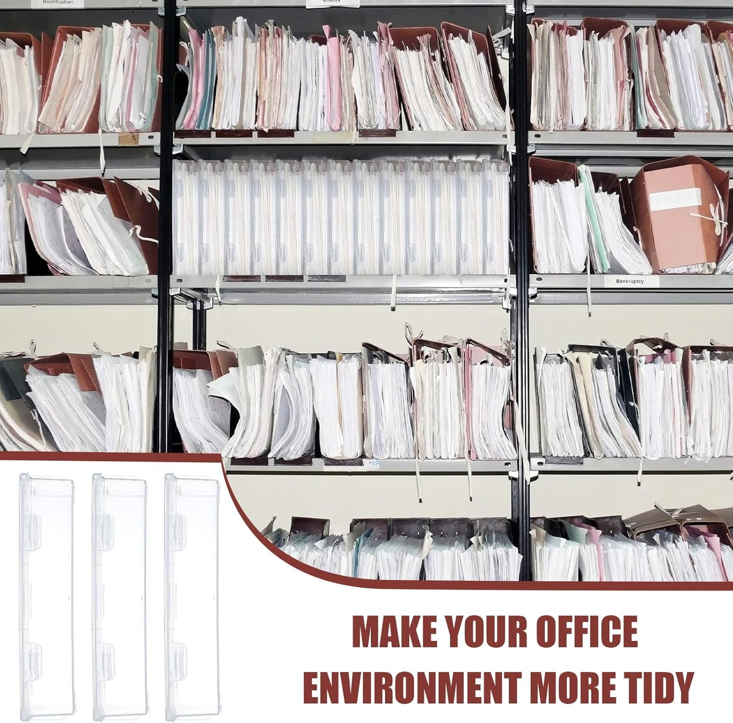 Qunclay 6 Pcs 9 x 8.7 x 2 inches Plastic Storage Box with Lid Multipurpose Craft Organizers Plastic Containers Clear Pencil Case Art Satchel Storage Case for Beads Ornaments Crafts Accessories