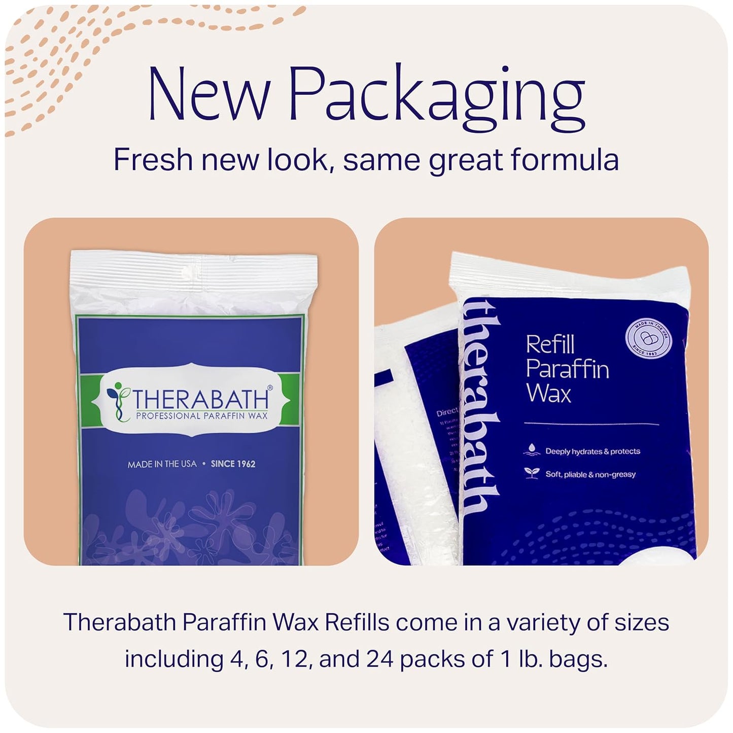 Therabath Paraffin Wax Refill - Thermotherapy - Use to Relieve Arthritis Discomfort, Stiff Muscles, & Dry Skin - For Hands, Feet, Body - Deeply Hydrates & Protects - Made in USA, 6 lb. Pumpkin Cupcake