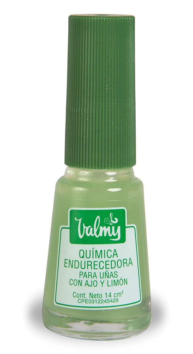 2in1 Garlic Nail Hardener & Lemon Nail Whitener, and Nail Strengthener for Thin Nails and Growth Base Coat Nail Polish Set - Endurecedor de Uñas, 0.47 Fl oz each (2 Pack) Mix