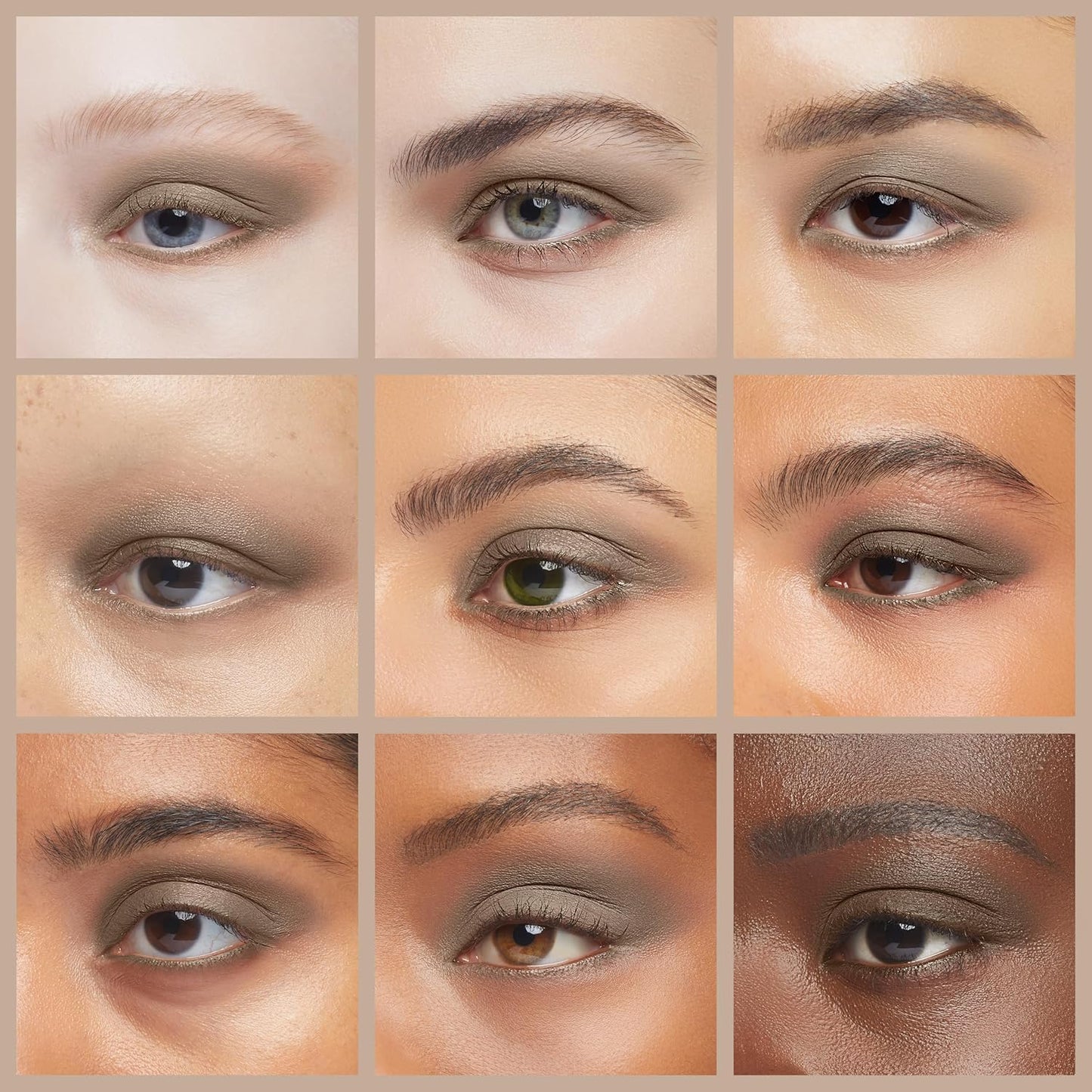 Sand Beige Cool Toned Taupe Neutral Light Brown Pressed Powder Single Vegan Eyeshadow; Talc, Paraben & Cruelty Free
