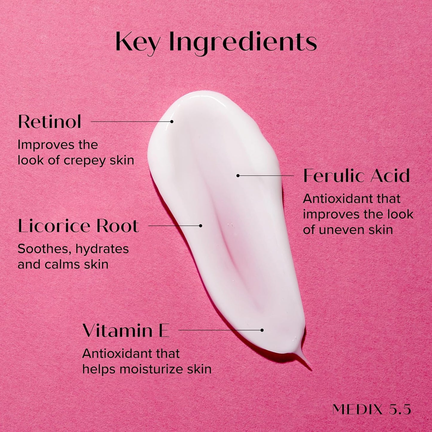 Medix 5.5 Retinol Body Lotion Firming Moisturizer | Crepey Skincare Treatment | Retinol Body Cream | Anti Aging Firming Cream For Women Targets Look Of Crepe Skin, Wrinkles, & Sagging Skin, 2-Pack