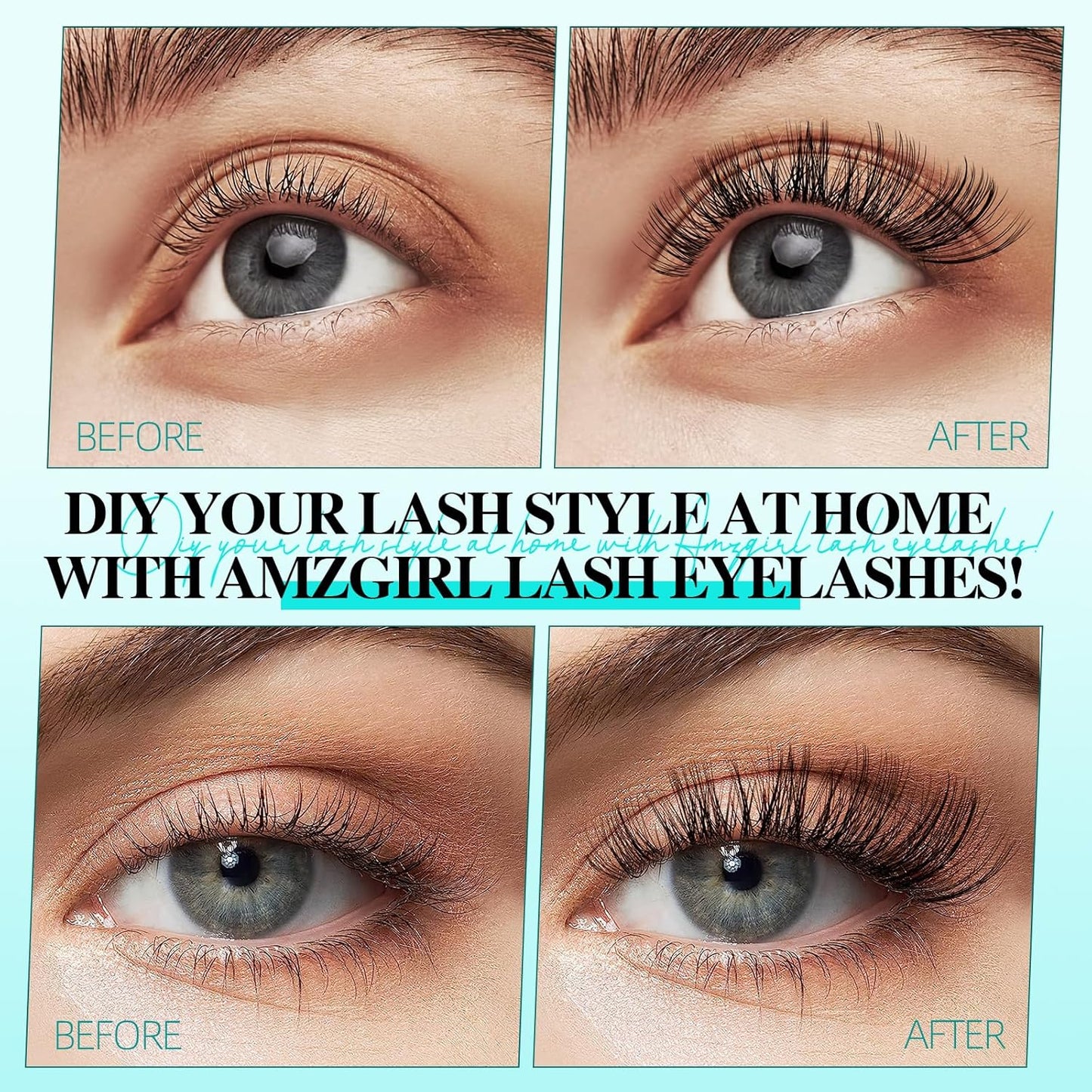 Lash Clusters Wispy 168PCS Eyelash Extension Cluster Lashes Individual Lashes DIY Lash Extension Natural Look Cluster Eyelash Extensions False Eyelashes at Home for Beginners(Medusa,D-Mix8-16mm)