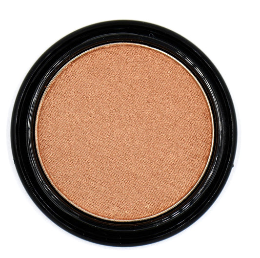 Honeymoon Peach Golden Frosted Dusty Bronze Glam Goddess Brown Shimmer Pressed Powder Single Vegan Eyeshadow; Talc, Paraben & Cruelty Free