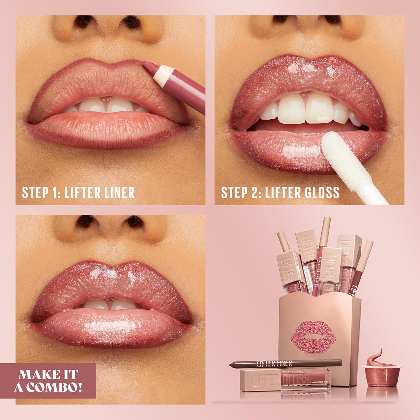 MAYBELLINE Lifter Liner Lip Liner Pencil with Hyaluronic Acid, Player, 1 Count