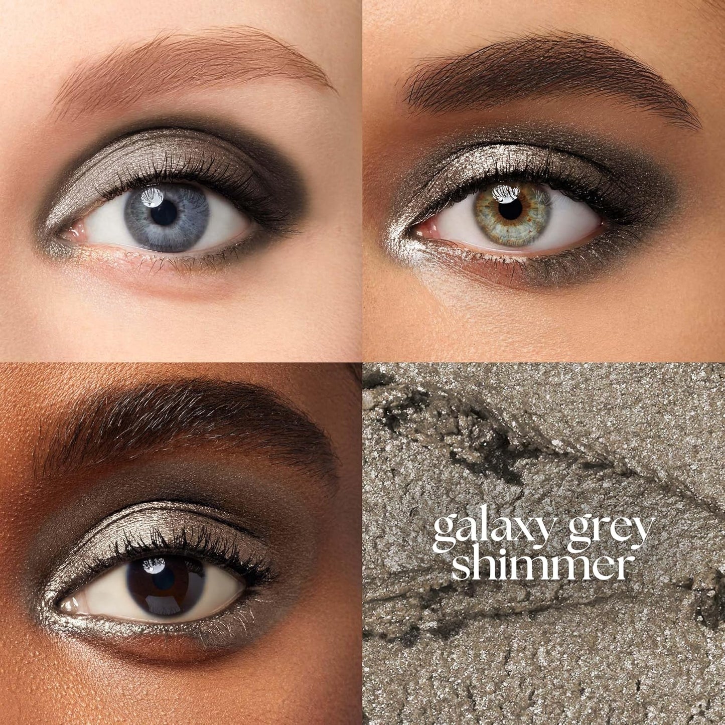 Julep Eyeshadow 101 Cream-to-Powder Waterproof Shadow Stick – Galaxy Grey Shimmer – Long-Lasting, Crease-Proof, Grey Gold Shimmer Cream Eyeshadow with Built-in Smudger