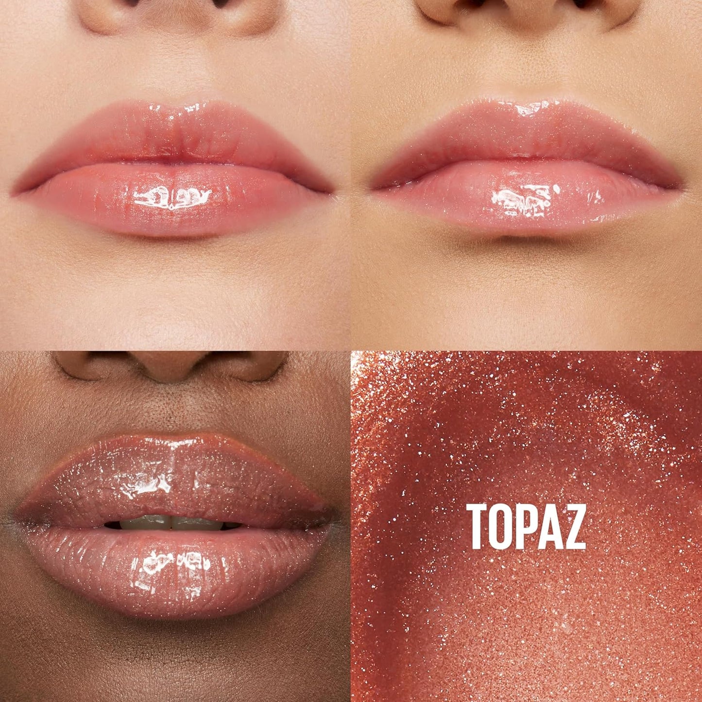 Maybelline Lifter Gloss, Hydrating Lip Gloss with Hyaluronic Acid, High Shine for Plumper Looking Lips, Topaz, Terracotta Neutral, 0.18 Ounce